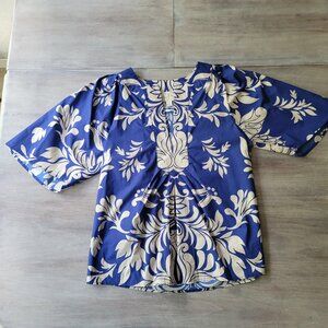 Flora Bea New York Muna Top Women’s size SM Rose Navy